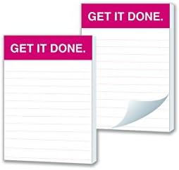 3 DAY SALE - 75% OFF GET IT DONE MEMO PADS Beautiful Sophisticated Design 2 Pack Notepad (Red)