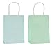 Juvale Pastel Gift Bags with Handles - 25-Pack, 5 Pastel Colors, 6.3 x 3.2 x 8.7 In - Party Favor & Goodie Bags for Baby Shower & Birthday