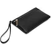 DOB SECHS Small Leather Wristlet Purses for Women Women's Clutch Handbags Wallet Cell Phone Purse Pouch Bags with Card Slots