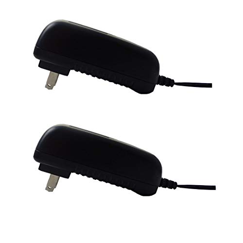 TIGERSECU Security Camera Power Adapter 12V 2A 100V-240V Power Supply for Analog/AHD/HD CCTV Security Cameras (2-Pack, Black)