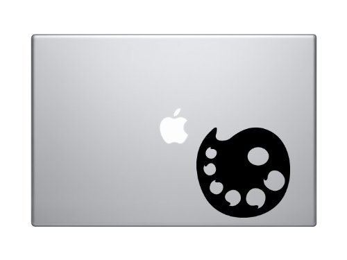 Art Icon #2 - Palette Paint Mixers Color Wheel - 5" Black Vinyl Decal Sticker Car Macbook Laptop