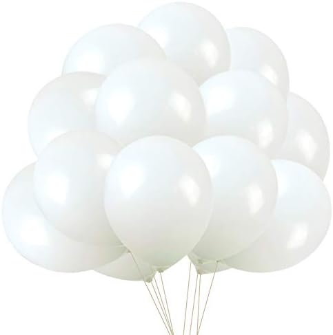 White Balloons Latex Party Balloons