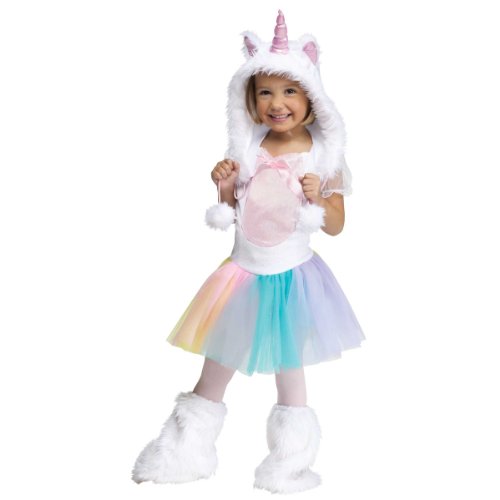 Fun World Costumes Baby Girl's Unicorn Toddler Costume, White, Small(24MOS-2T)