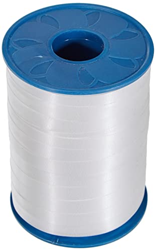 PRÄSENT C.E. Pattberg America Gift Curling Ribbon White, 273 Yards of balloonribbon for Gift Wrapping, Accessories for Decoration & Handicrafts, Decoration Ribbon for Presents, 10mm - 250m