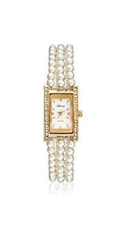 Analogue White Dial Women's Watch (OPW10 Gold)