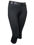 Victoria's Secret PINK Ultimate Yoga Extreme Crop Leggings Medium Rise Waist in Black