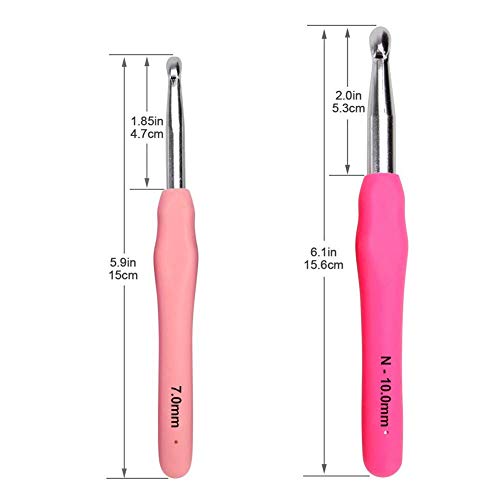 1 Crochet+BCMRUN+Knitting+Ergonomic+Large+Eye