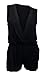 eVogues Plus size Deep V-Neck Sleeveless Romper Made in USA