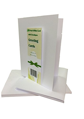 House of Card & Paper 5 x 7-Inch Straight Edged Greeting Card/Envelope - White (Pack of 25) โ image 1