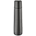 Isosteel VA-9554QAT 0.9 litre 18/8 Stainless Steel Slimline Double-Walled Vacuum Flask, Titanium Gray