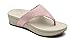 Vionic Women's Naples Platform Sandal - Toe Post Sandals with Concealed Arch Support Blush 8 M US