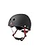 Triple Eight LIL 8 Dual Certified Sweatsaver Kids Skateboard and Bike Helmet with Padded Chin Buckle, Black Rubber, One Size