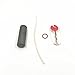 Jolmo Lander Emergency Keychain Lighter Titanium Waterproof Peanut Fire Starter Survival EDC Gear