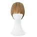 REECHO Fashion Full Length Synthetic 1 Piece Layered Clip in Hair Bangs Hairpieces Fringe Hair Extensions Color - Light Caramel Brown