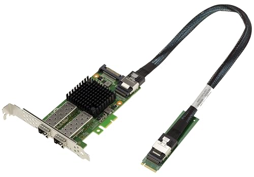 KALEA-INFORMATIQUE M2-Karte 2 Netzwerkanschluesse SFP+ 10G 10 GIGABIT ETHERNET fuer M.2-Anschluss vom Typ PCIe, Schluessel M oder B+M mit Mellanox X3 PCIe Gen 3.0-Chipsatz