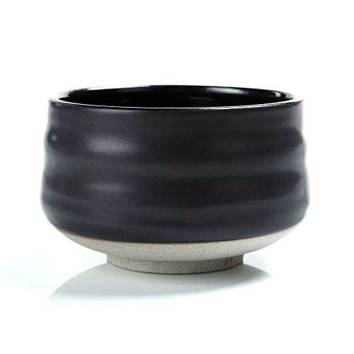 TEANAGOO Japanese Matcha Tea Bowl, Chawan Matcha Tea Bowl, Black Matcha Bowl, 18 Oz MB-2, Matcha Bowls Cups, Tea Bowls for Matcha, Matcha Bowl Chawan, Traditional Chawan Matcha Bowl Accessories…