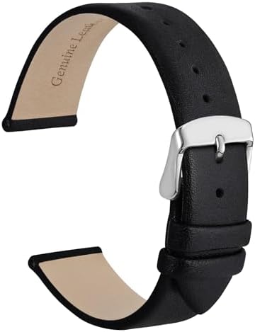 WOCCI Elegant Watch Bands, Genuine Leather Replacement Straps for