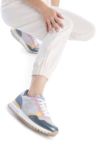- Zapatilla Mujer Jeans - Calzado Cómodo y Versátil - Moda Casual - Modelo 14406201 (Talla 38)