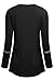 Helloacc Womans Long Sleeves Round Neck Color Block Loose Fit Dressy Tops,Black Taupe,X-Large