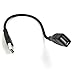Duttek USB Gooseneck Cable 1FT/30CM, USB2.0 Cable, USB 2.0 Type A Male to Female Jack Sync Data Flexible Extension Gooseneck Cord