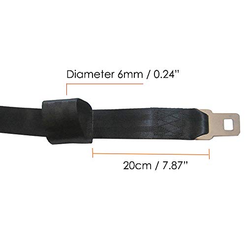 E24 Certificated 59" Automotive Airplane Safety Seat Belt Extender for