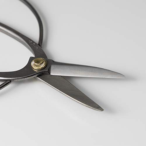 Hanafubuki Professional Bonsai Scissors Stainless Steel with Shinogi, Made in Japan 7inch(180mm), Japanese Bonsai Garden Tools, Hasami Pruning Shears - Traditional Stainless Steel - Thumbnail 2