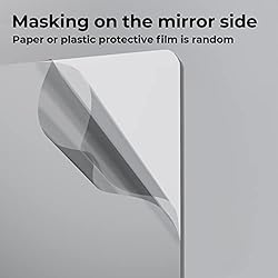 Silver Mirror Acrylic Sheets, 12" x 12" Opaque