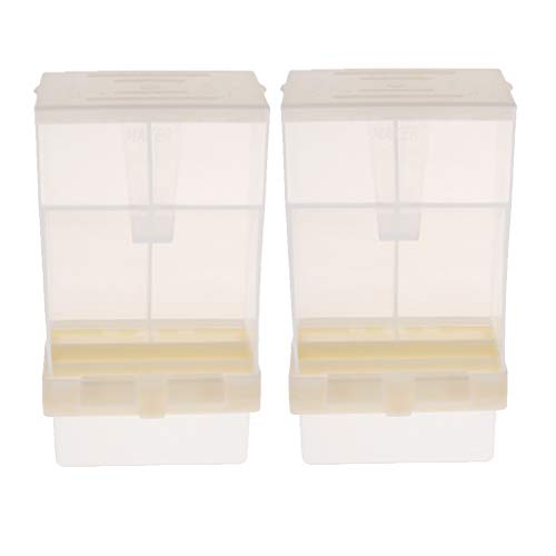 Serenable 2 Pcs Automatic Pet Feeder Food Container Feeder Bird Feeding Food Water Dispenser for Small Animals, Bird