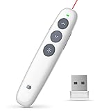 Doosl Wireless Presenter 2.4GHz Rechargeable Powerpoint Presentation Wireless Clicker Remote Control Pen - Upgraded Version