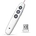 Wireless Presenter, Doosl Presentation Remote, RF 2.4GHz Powerpoint Clicker Control Pen (White)