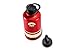 64oz Stainless Steel Growler and Wide Mouth Water Bottle by Pine Sky - 2 Lid Package (64 oz, Campfire Red)