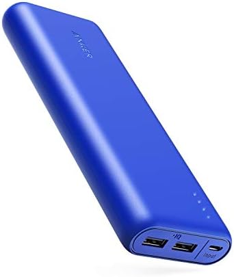 Anker PowerCore 20100mAh Portable Charger – Ultra High Cell Capacity Power Bank with 4.8A Output and PowerIQ Technology, External Battery Pack for iPhone, iPad & Samsung Galaxy & More Blue
