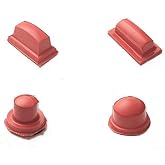 Unbranded Pad Printing Rubber Head Soft Silicone Printing Pad 4PCS Pad Print Transfer Printing Head