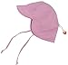 SimpliKids UPF 50+ UV Ray Sun Protection Baby Hat w/ Neck Flap & Drawstring,Pink,0-12Months