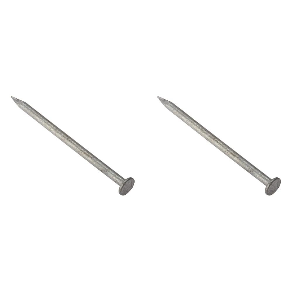 ForgeFix Round Head Nails | 5.60 x 125mm | Galvanised | Bag 500gm (Pack of 2)