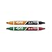 EXPO Dry Erase 2-in-1 Markers, Chisel Tip, Assorted, 2-Count