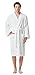 Arus Men's Short Kimono Bathrobe Turkish Cotton Terry Cloth Robe White L-XL