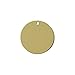 RMP Stamping Blanks, 1 Inch Round with One Hole, Brass 0.032 Inch (20 Ga.) - 20 Pack