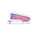 Rainbow Stapler Clear Acrylic Body Colorful Desktop Stapler with Classic Modern Design Executive Spring Powered Manual Stapler for Office and Desk Accessories Gift