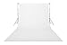 Emart Backdrops 10x20' White Pure Muslin 100% Cotton Collapsible Backdrop Background for Photography,Video and Televison (Background ONLY)