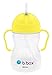 b.box Sippy Cup with Innovative Weighted Straw | Easy-Grip Handles | Color: Lemon | 8 oz. | BPA-Free | Phthalates & PVC Free | Dishwasher Safe