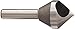 KEO 53511 Cobalt Steel Single-End Countersink, Uncoated (Bright) Finish, 82 Degree Point Angle, Round Shank, 1/4