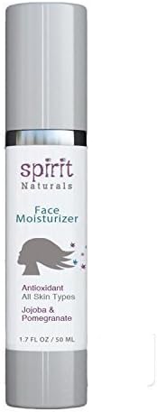 Spirit Naturals Hyaluronic Face Cream All Natural Facial Moisturizer Jojoba Coconut Oil Anti-Wrinkle & Anti-Aging for Sensitive, Oily, Dry Skin