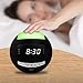 Alarm Clock Radio, Bluetooth Clock, AM FM Radio,USB Chargers, AUX-in, 7 Colored Night Light, Slider Dimmer, Dual Alarms, Sleep Timer, Big Snooze for Bedrooms, Desk, Heavy Sleepers, Kids