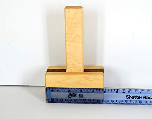 image for Yalotz Creations Deadblow wood workers joinery mallet, maple with waln