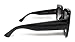 My Shades(TM) - Designer Inspired Oversize Glitter Sparkle Square Frame Sunglasses (Black Solid / Purple Gradient)