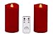 HoogaLife Gift Package 2 Pieces Red Flameless Candles (D 3
