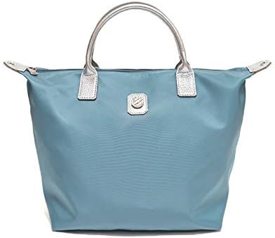 Amazon ナイロントート レディース ボンファンティ Bonfanti 2way イタリア製 ナイロン レザー クロード元町 Le Cheval De Claude By Bonfanti Blu Grigio Le Cheval De Claude トートバッグ