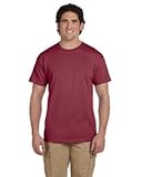 Hanes 5170 Adult Comfortblend Ecosmart T-Shirt - Red Heather, Large