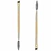 Kingfansion 1PCS Makeup Bamboo Handle Double Eyebrow Brush + Eyebrow Comb